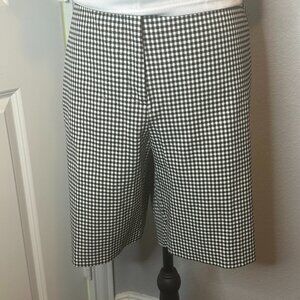 Black and White Checked Shorts